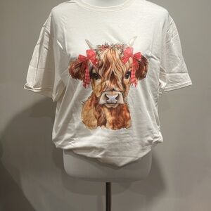 Cute Cow Graphic T-Shirt